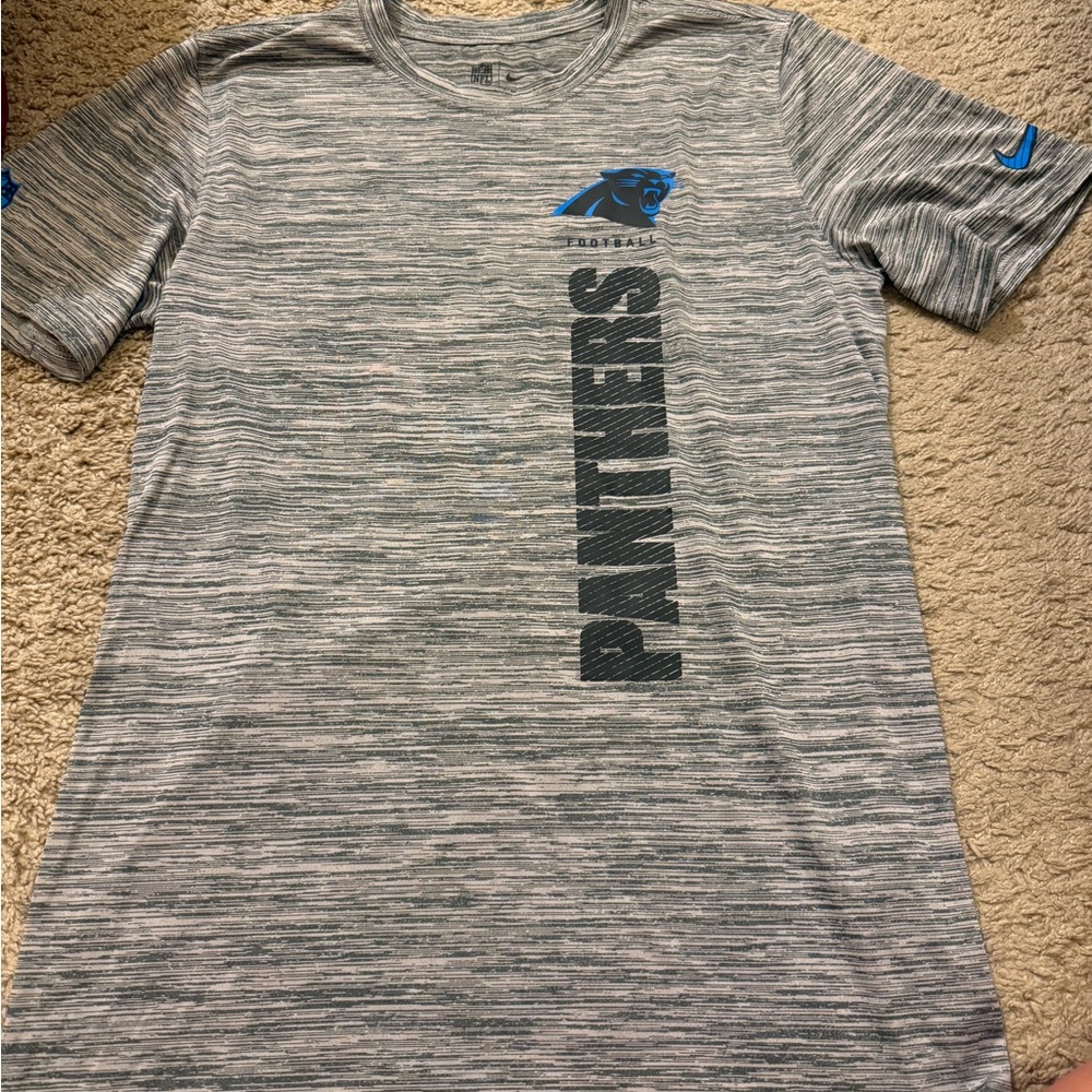 Nike Gray and Blue Short Sleeve Tee